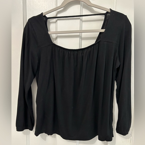 Open back 3/4 sleeve blouse - Picture 1 of 4